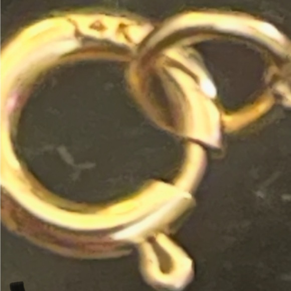 GORGEOUS REAL 14K gold Elegant Chain Necklace 16” total. NEW! - Picture 5 of 7